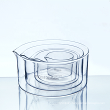 Glass crystal dish round with mouth instrument chemistry laboratory equipment glass crystallizing dish lab